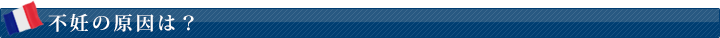 不妊の原因は？